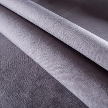 Ткань мебельная бархат 22-02-00793 темно-серый однотонный