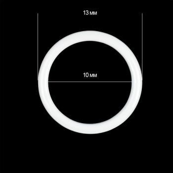 Кольцо для бюстгальтера TBY 10 мм металл 2 шт H1301 белый 