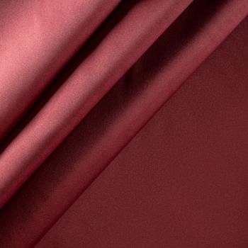 Ткань портьерная сатин h-295 см 16-02-00327 брусничный однотонный