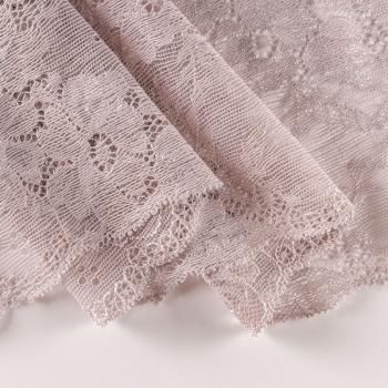 Кружево эластичное 180 мм Ф01-0001 серебристо-глициновый