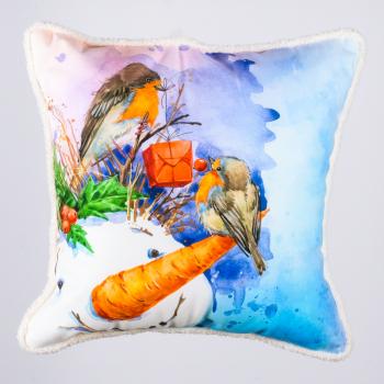 Наволочка принт декоративная на молнии 46х46 см 521922