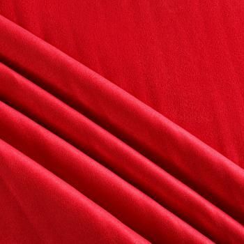 Замша искусственная 018-05644 красный однотонный