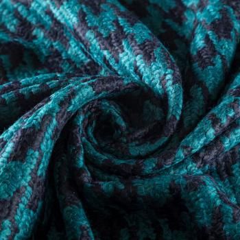 Букле К35-0116 черно-бирюзовый