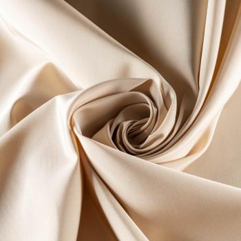 Тафта шелковая К36-149 сливочный однотонный