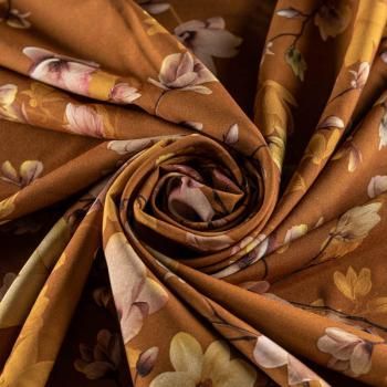 Вискоза "Лоренцо" К33-486 коричневый принтованный