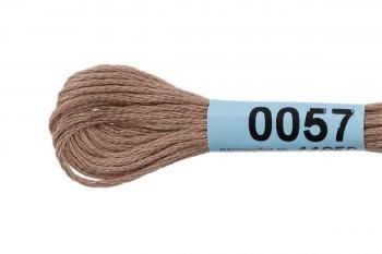 Нитки для вышивания Gamma мулине 8 м 0057 серо-бежевый