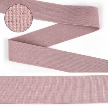 Резинка TBY декоративная 40 мм с люрексом ET20-094002 розовый