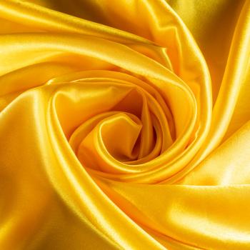 Креп-сатин К33-909 желтый однотонный