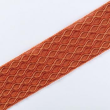 Бордюр жаккардовый 6 см 0000-357-104-004 оранжевый 