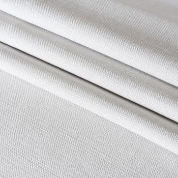 Ткань портьерная лен h-300 см 05-02-11512 теплый белый однотонный