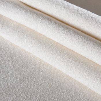 Ткань мебельная шенилл 22-02-10464 молочный однотонный