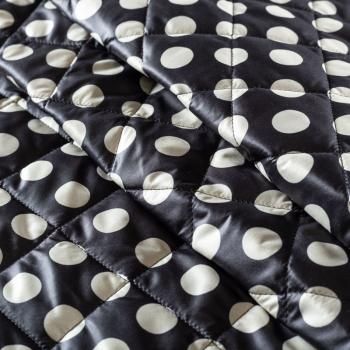 Ткань курточная 033-01985 черный принтованный