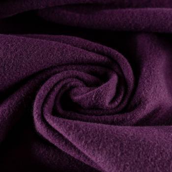 Ткань пальтовая К25-400 баклажановый однотонный