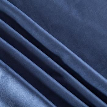 Замша искусственная К21-427 Col.6 сине-голубой однотонный