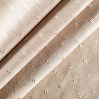 Ткань портьерная жаккард 02-02-03984 серо-коричневый