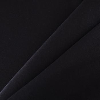 Ткань портьерная L-300 см негорючая блэкаут 10-02-13699 черный однотонный