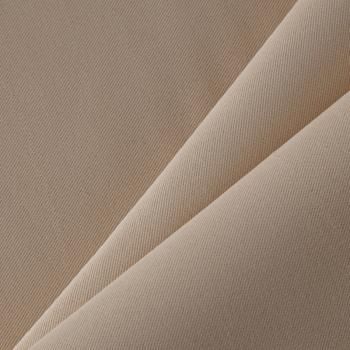 Ткань портьерная L-300 см негорючая блэкаут 10-02-13711 светло-бежевый однотонный