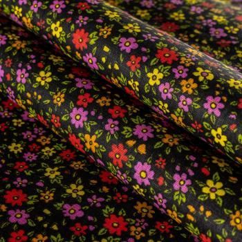 Бязь 007-00699 черный принтованный