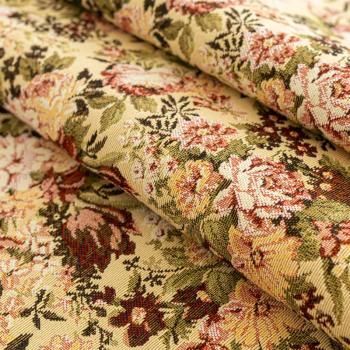 Гобелен гостиный 513-02-72 бежевый букеты