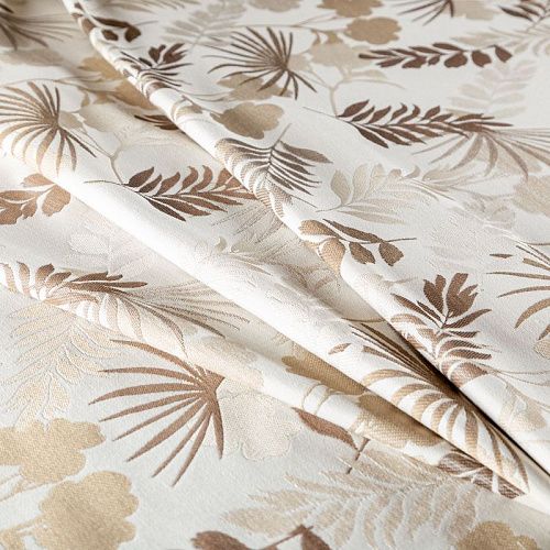 Ткань портьерная жаккард 02-02-03244 бежевый