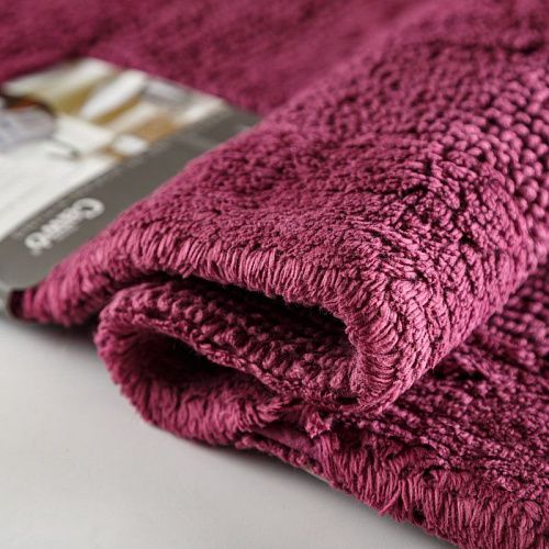 Коврик для ванной комнаты 60х100 см CAWO UNI 1000-815 сливовый