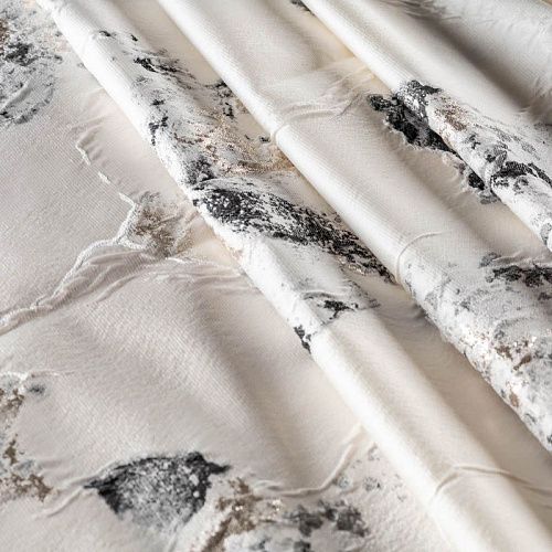 Жаккард с люрексом К36-071 молочный 