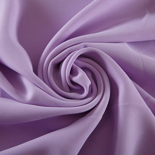 Креп 026-18416 разбеленный лавандовый однотонный