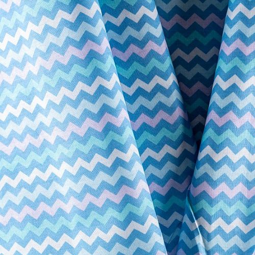 Бязь 007-00656 голубой принтованный