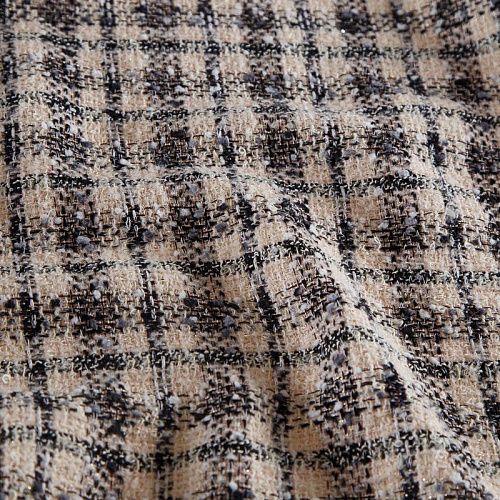 Твид Chanel 052-19136 пудра/черный