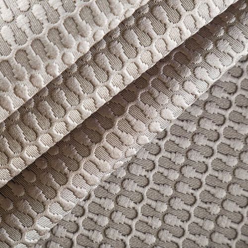 Ткань портьерная жаккард 02-02-03995 серо-бежевый