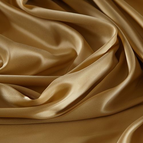 Ткань подкладочная 045-16935 золотисто-горчичный однотонный