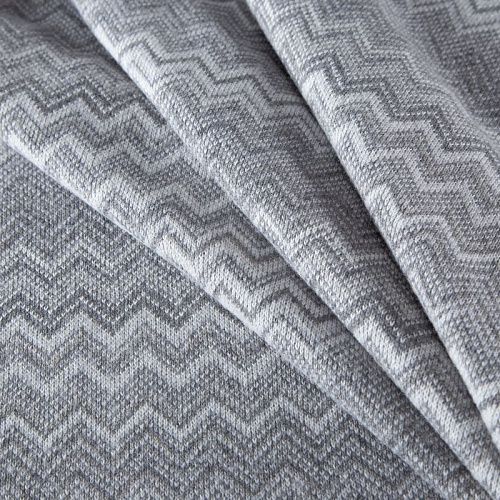 Трикотаж шерстяной вязаный Missoni 056-19776 бело-серый