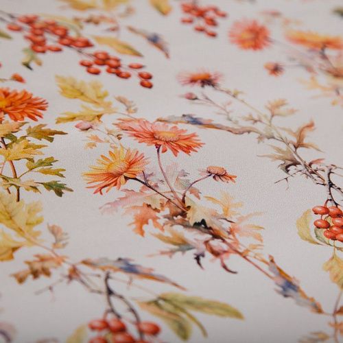 Шелк натуральный Gucci 064-19269 молочный принтованный