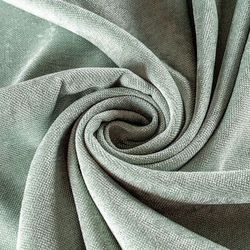 Ткань портьерная шенилл h-295 см 21-02-00082 снежная мята однотонный