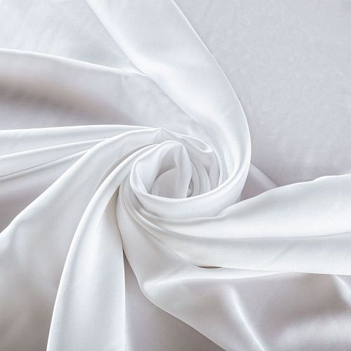 Шелк синтетический 065-01977 белый однотонный