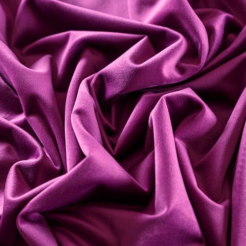 Ткань портьерная бархат h-300 см 09-02-09465 темная фуксия однотонный