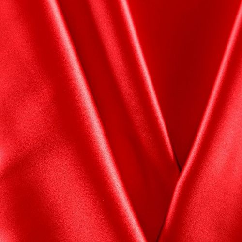 Сатин стрейч 001-09746 красный однотонный