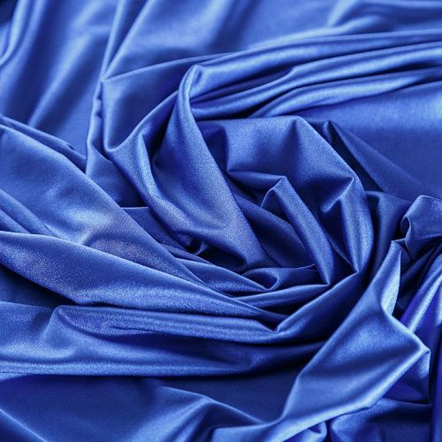 Трикотаж 056-07311 васильковый однотонный