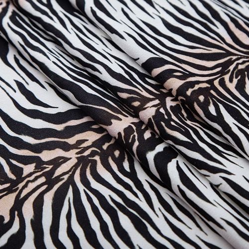 Трикотаж 056-19929 бело-черный принтованный