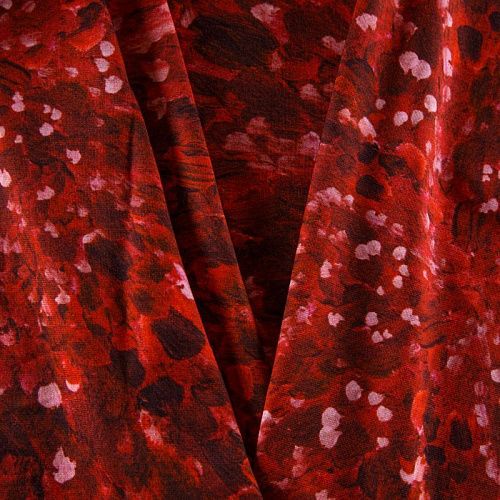 Джерси 014-12445 красный принтованный