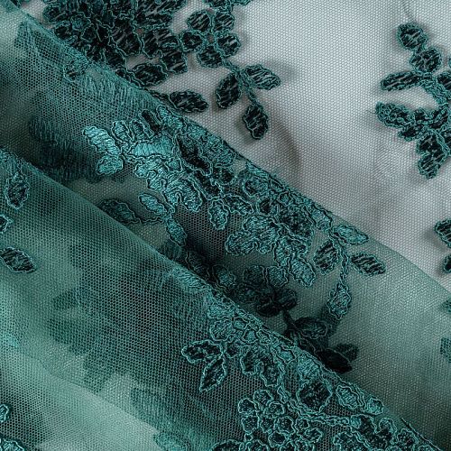 Гипюр К12-169 темно-изумрудный