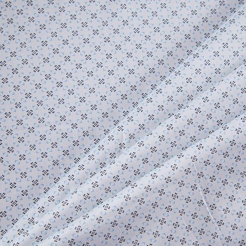 Хлопок рубашечный 063-13955 белый принтованный
