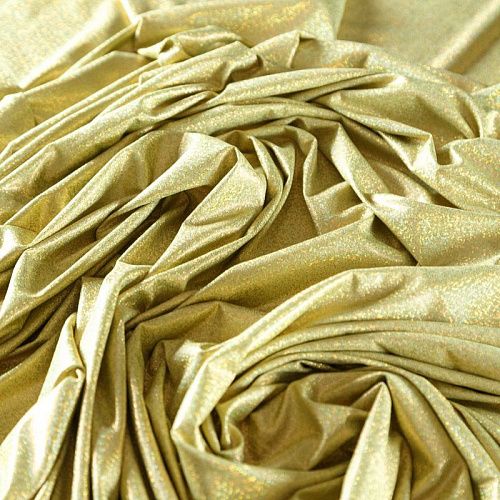 Трикотаж лазер 034-09249 зеленовато-золотой