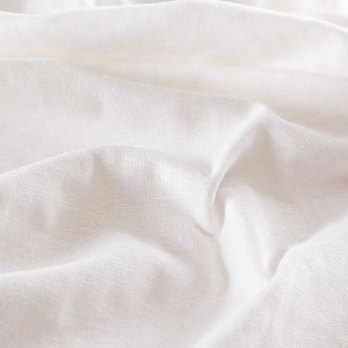 Трикотаж 056-16541 молочный однотонный