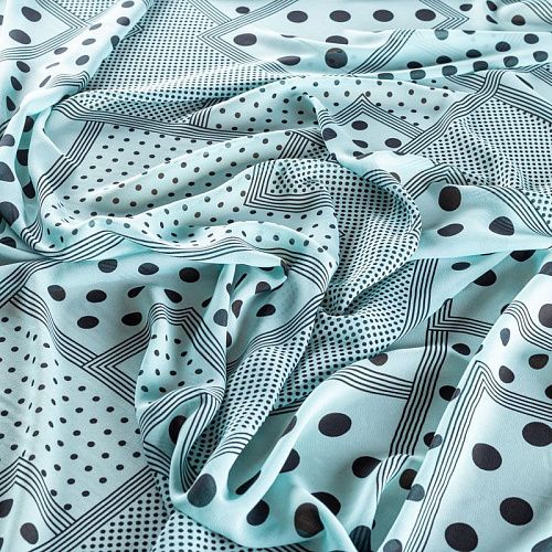 Креп-шифон 027-01433 тиффани принтованный