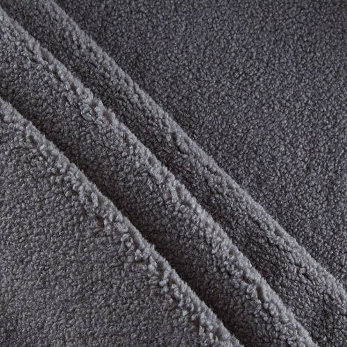 Мех искусственный 037-15251 серый однотонный