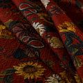 Жаккард 066-14881 красно-терракотовый принтованный