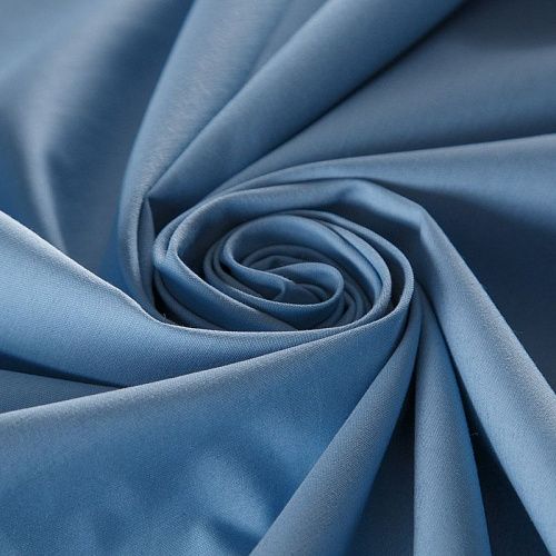 Поплин 063-16424 серо-голубой однотонный