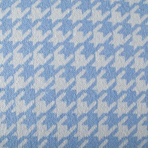 Трикотаж шерстяной вязаный 056-19824 бело-голубой