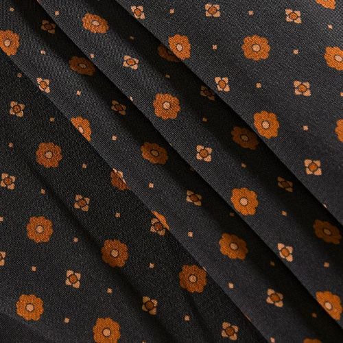 Вискоза 009-11958 черный принтованный